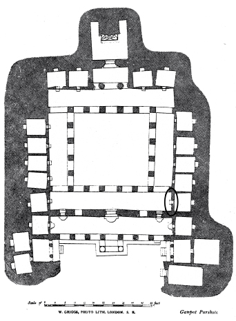 Ajanta Cave 1: Maitribala Narrative (Schlingloff No. 50; Plan Adapted from Fergusson & Burgess 1880, Pl. XL)